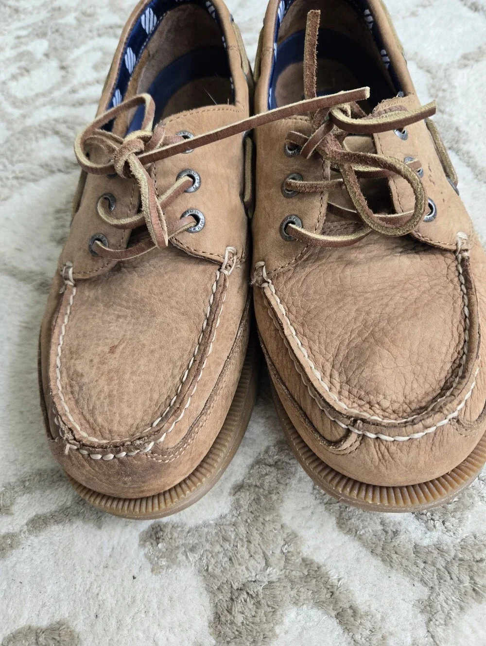 West Marine Men’s Tan Leather Boat Shoes